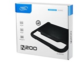Подставка для охлаждения ноутбука DEEPCOOL N200 (20шт/кор, до15.6", 120мм вентилятор, черный) Retail Box