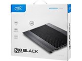 Подставка для охлаждения ноутбука DEEPCOOL N8 BLACK (8шт/кор, до 17", вентилятор 2x140мм,  алюминий, черный, 2USB ) Retail box