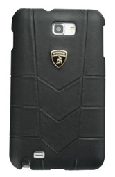 Кожаный клип-кейс для Samsung Galaxy Note Lamborghini Aventador-D1 (черный)