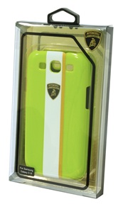 Пластиковый чехол Lamborghini Gallardo-D1 для Samsung Galaxy S3 (зеленый)