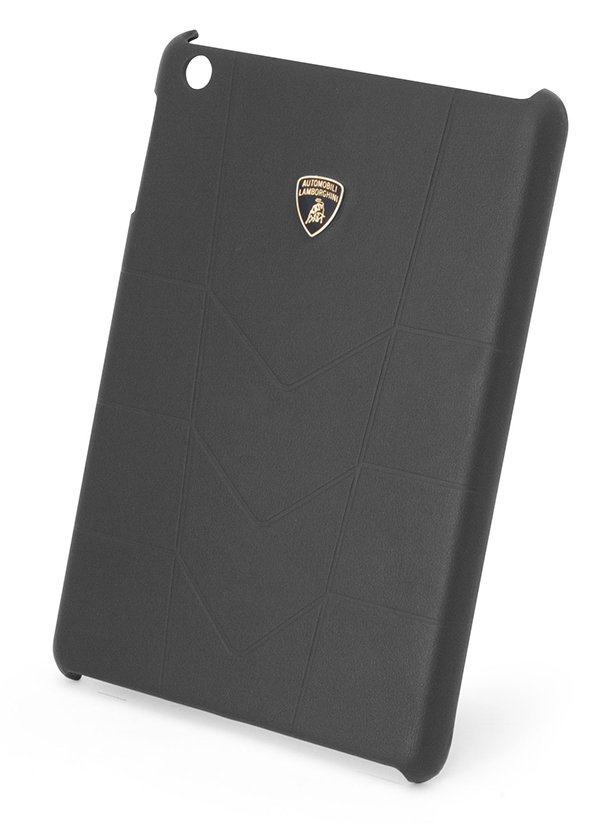 Кожаный чехол-крышка для задней панели iPad mini Lamborghini Aventador (черный)
