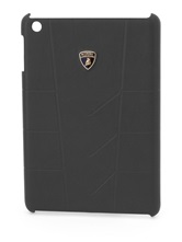 Кожаный чехол-крышка для задней панели iPad mini Lamborghini Aventador (черный)