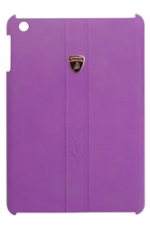 Кожаный чехол-крышка для задней панели iPad mini Lamborghini Performante (фиолетовый)