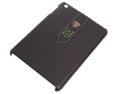 Кожаный чехол-крышка для задней панели iPad mini Lamborghini Superleggera (черный/зеленый)