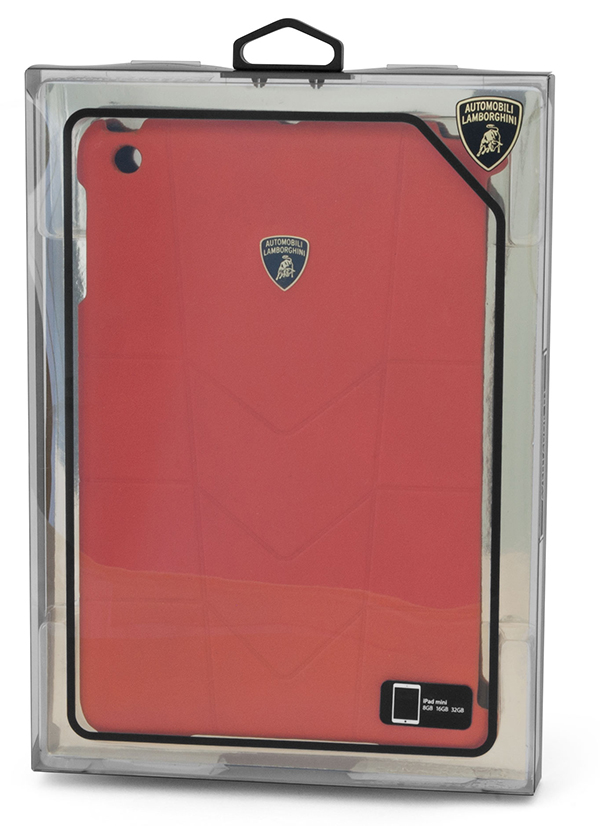 Кожаный чехол-крышка для задней панели iPad mini Lamborghini Aventador (оранжевый)