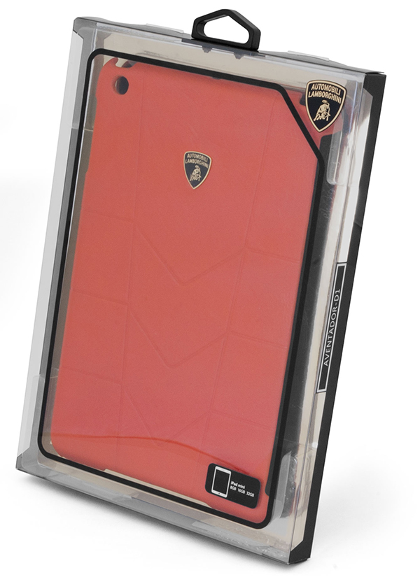 Кожаный чехол-крышка для задней панели iPad mini Lamborghini Aventador (оранжевый)