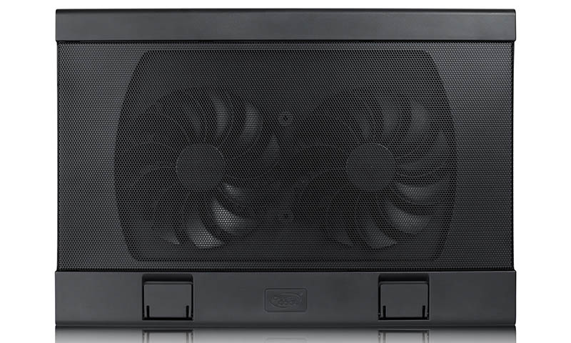 Подставка для охлаждения ноутбука DEEPCOOL WIND PAL FS black (16шт/кор,до 17",Супертонкий 2,4см, 2хUSB, 2x140мм вентилятор, регулятор скор-ти, черный) Retail box