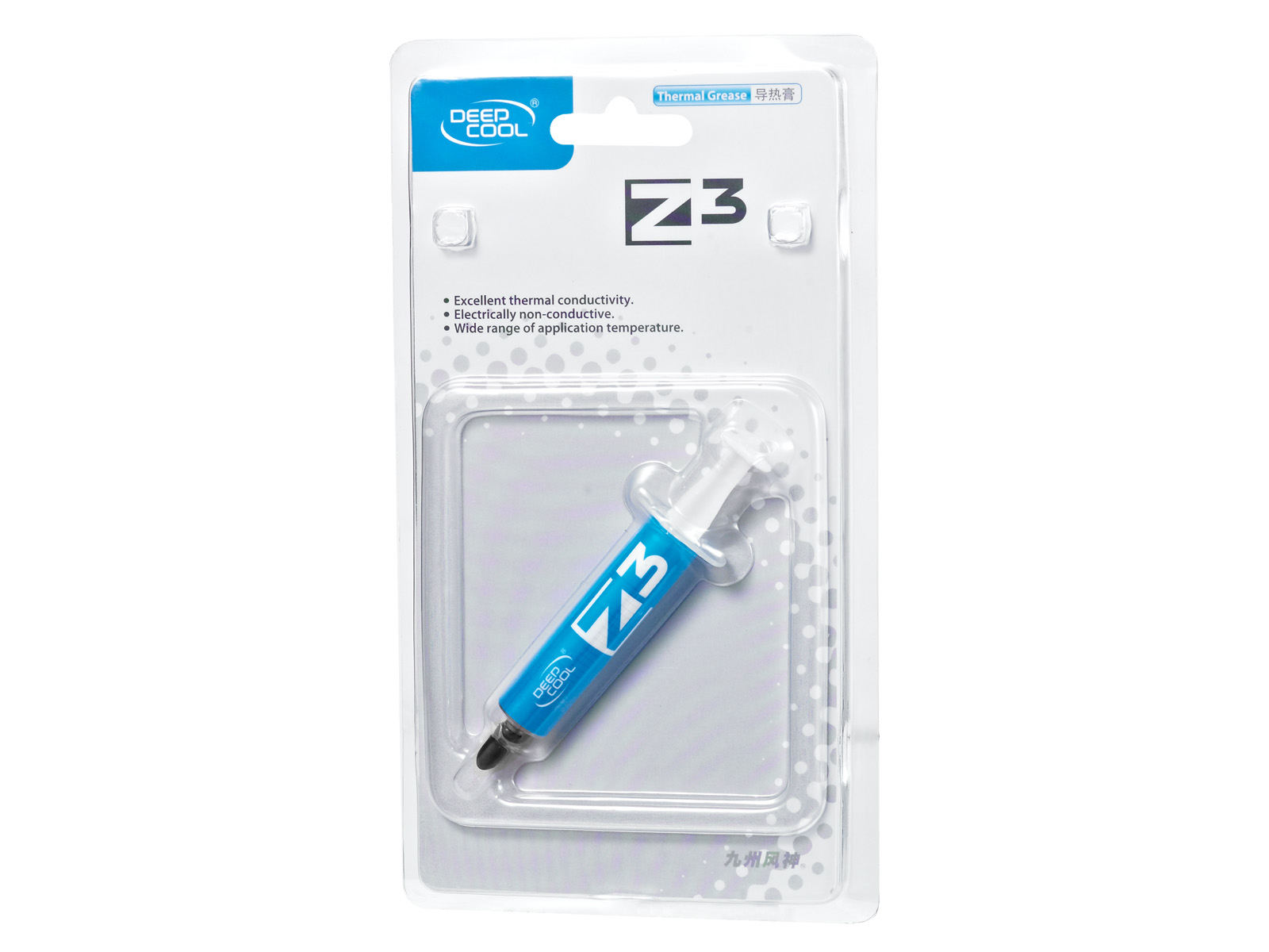 Термопаста DEEPCOOL Z3  1.5g (100шт/кор,Thermal Paste: AD66) Blister Card