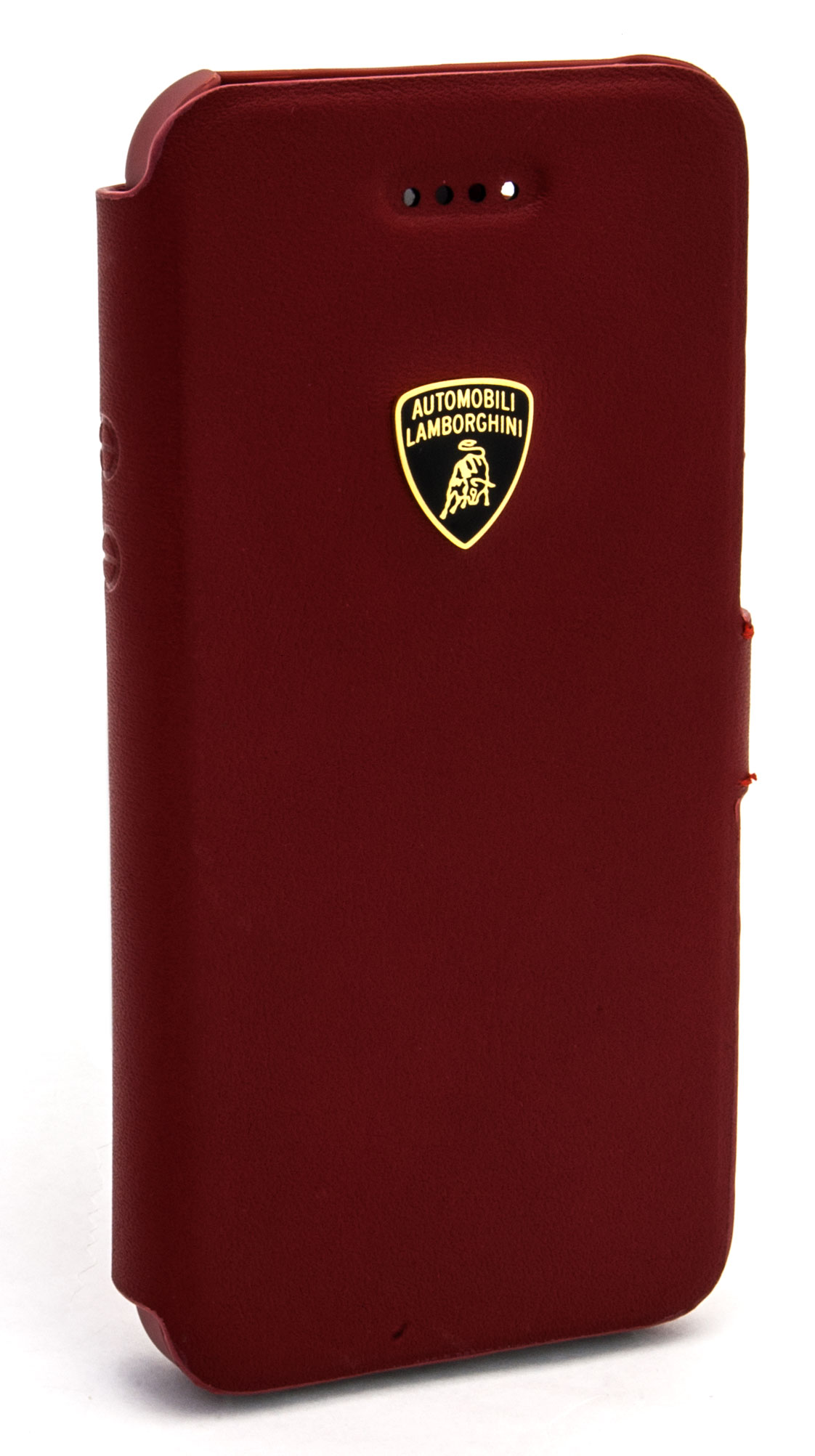 Кожаная кейс-книжка Lamborghini  Diablo для iPhone 5C (красная)