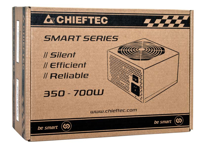 Блок питания Chieftec Smart GPS-450A8 (ATX 2.3, 450W, >85 efficiency, Active PFC, 120mm fan) Retail