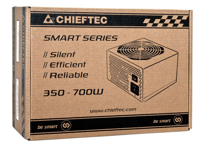 Блок питания Chieftec Smart GPS-700A8 (ATX 2.3, 700W, >85 efficiency, Active PFC, 120mm fan) Retail