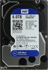 Жесткий диск 6Tb Western Digital WD60EZRZ (SATA 6Gb/s, 5400rpm, 64MB) Caviar Blue