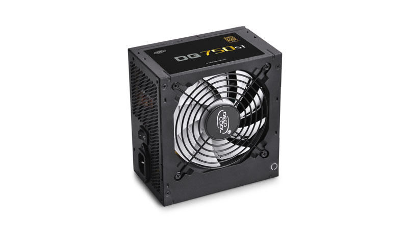 Блок питания Deepcool Quanta DQ750ST (ATX 2.31, 750W, PWM 120mm fan, Active PFC, 5*SATA, 4*PCI-E (6+2Pin), 80+ GOLD) RET