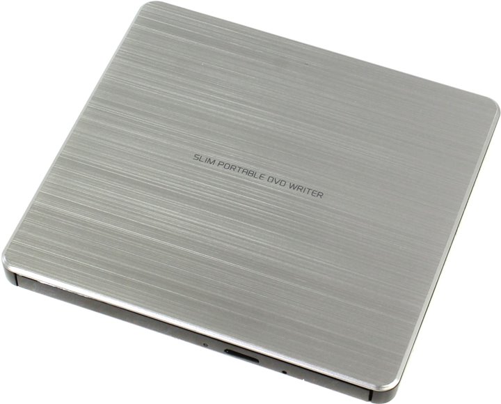 Привод Внешний DVD±RW LG GP60NS60 (USB, Slim, silver, RTL) USB 2.0