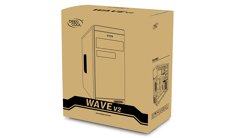 Корпус Deepcool WAVE V2 без БП, MICRO ATX/MINI-ITX