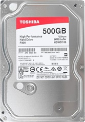 Жесткий диск 500Gb Toshiba P300 HDWD105UZSVA (SATA 6Gb/s, 7200 rpm, 64Mb)