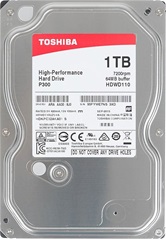 Жесткий диск 1Tb Toshiba P300 HDWD110UZSVA (SATA 6Gb/s, 7200 rpm, 64Mb)