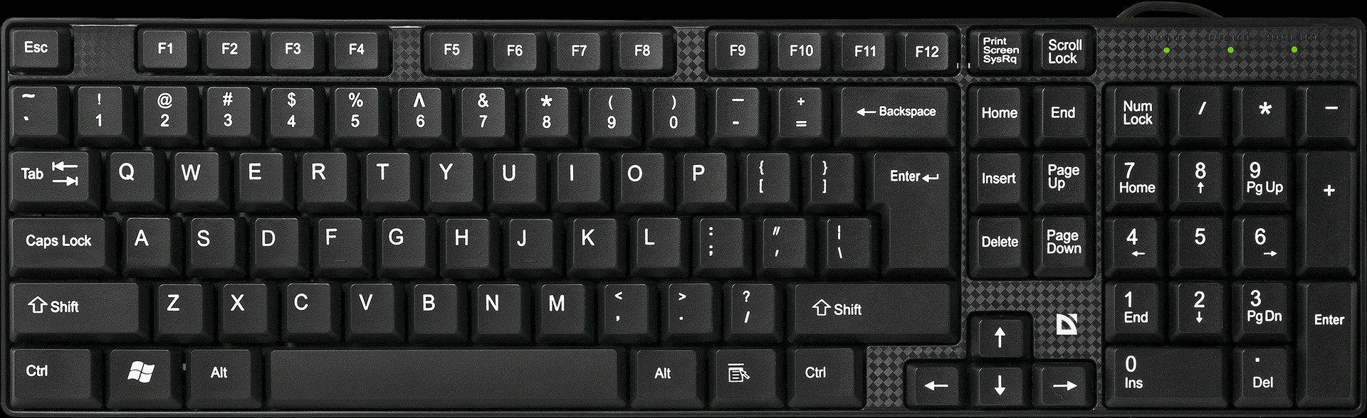 Клавиатура проводная  Defender Accent SB-720 (черный) компактная  (45720)