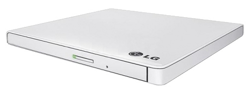 Привод Внешний DVD±RW LG GP60NW60 (USB, Slim, white, RTL) USB 2.0