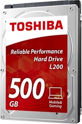 Жесткий диск 2,5" 500Gb Toshiba L200 HDWK105UZSVA (SATA 3Gb/s, 5400 rpm, 8Mb, 7mm) Slim