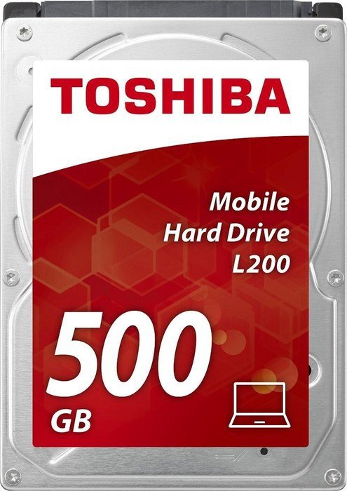 Жесткий диск 2,5" 500Gb Toshiba L200 HDWJ105UZSVA (SATA 3Gb/s, 5400 rpm, 8Mb, 9.5mm)