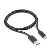 Кабель USB3.0 Gembird/Cablexpert CCP-USB3-AMCM-1M  AM/USB Type-C, 1м, черный