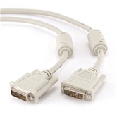 Кабель DVI-D single link Gembird/Cablexpert, 3м, 19M/19M, экран, феррит.кольца, пакет