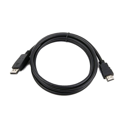 Кабель DisplayPort-HDMI Gembird/Cablexpert, 1,8м, 20M/19M, черный, экран, пакет (CC-DP-HDMI-6)