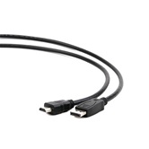 Кабель DisplayPort-HDMI Gembird/Cablexpert, 3м, 20M/19M, черный, экран, пакет (CC-DP-HDMI-3M)