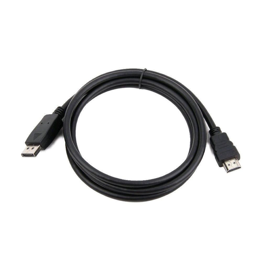 Кабель DisplayPort-HDMI Gembird/Cablexpert, 1м, 20M/19M, черный, экран, пакет (CC-DP-HDMI-1M)