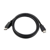 Кабель DisplayPort-HDMI Gembird/Cablexpert, 1м, 20M/19M, черный, экран, пакет (CC-DP-HDMI-1M)