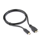 Кабель USB3.0 Gembird/Cablexpert CCP-USB3-mBMCM-1M microBM/USB Type-C, 1 м, черный