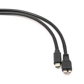 Кабель USB3.0 Gembird/Cablexpert CCP-USB3-mBMCM-6 microBM/USB Type-C, 1,8 м, черный