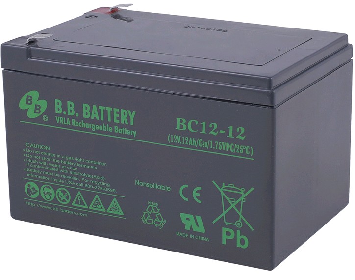 Аккумулятор B.B. Battery BC 12-12  12V 12Ah