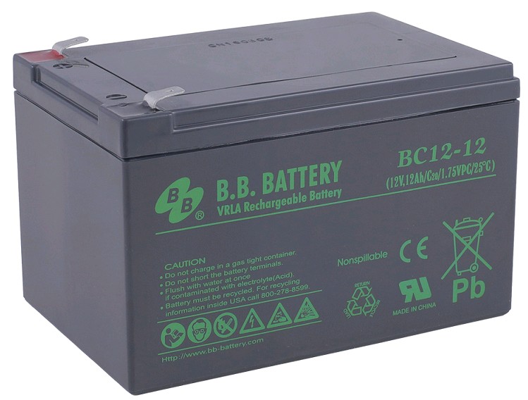 Аккумулятор B.B. Battery BC 12-12  12V 12Ah