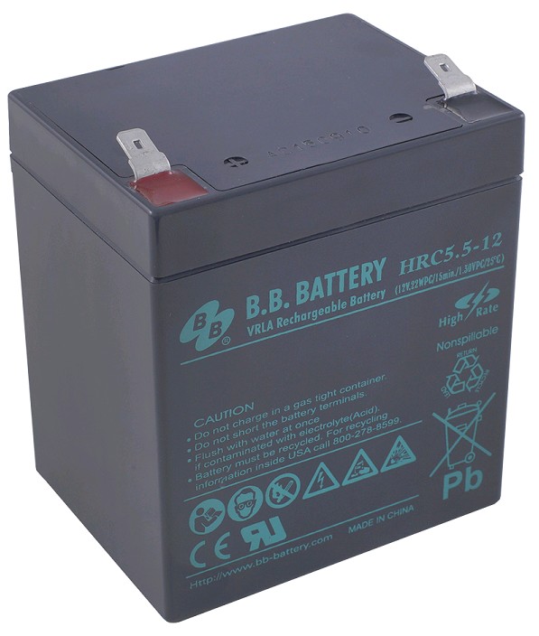 Аккумулятор B.B. Battery HRC 5.5-12  12V 5Ah