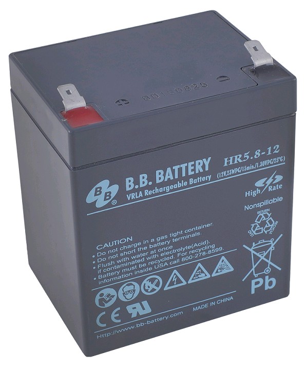 Аккумулятор B.B. Battery HR 5.8-12  12V 5.8Ah