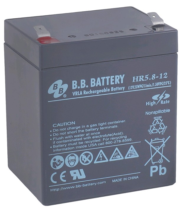 Аккумулятор B.B. Battery HR 5.8-12  12V 5.8Ah