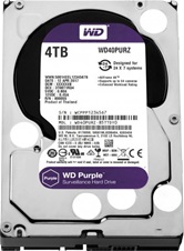 Жесткий диск 4Tb Western Digital WD40PURZ (SATA 6Gb/s, 5400 rpm, 64MB) Caviar Purple