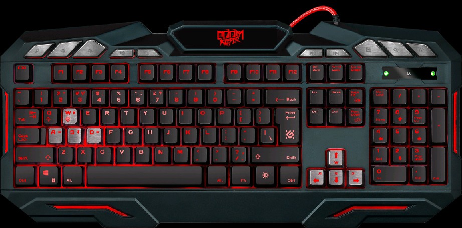 Клавиатура игровая проводная  Defender Doom Keeper GK-100DL