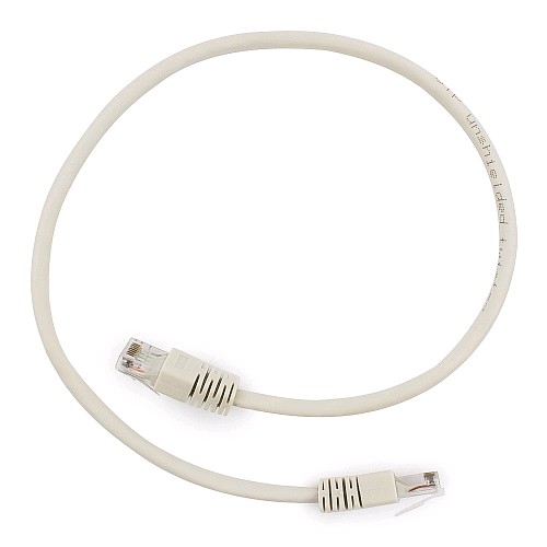 Кабель Patch cord UTP кат.6U 5м литой, многожильный, серый