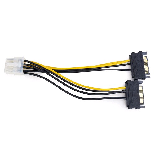 Кабель питания для видеокарт Gembird 8-pin PCI-E - Molex+ 2SATA (CC-PSU-83)