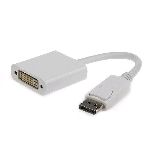 Переходник Cablexpert DisplayPort -DVI 19M/19F белый, пакет (A-DPM-DVIF-002-W)