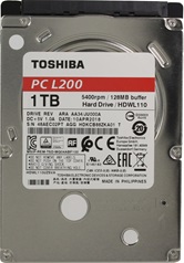 Жесткий диск 2,5" 1Tb Toshiba L200 HDWL110UZSVA (SATA 6Gb/s, 5400 rpm, 128Mb, 7mm) Slim