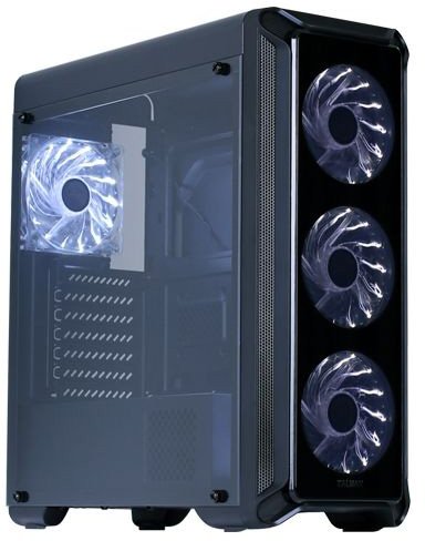 Корпус ZALMAN I3 EDGE, без БП, боковое окно (акрил), черный,  ATX