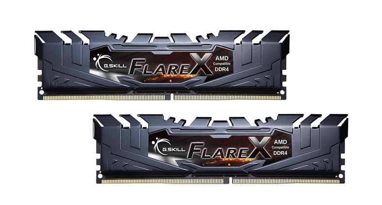 Модуль памяти DDR4 G.SKILL FLARE X (AMD) 16GB (2x8GB) 3200MHz CL16 (16-18-18-38) 1.35V / F4-3200C16D-16GFX / BLACK