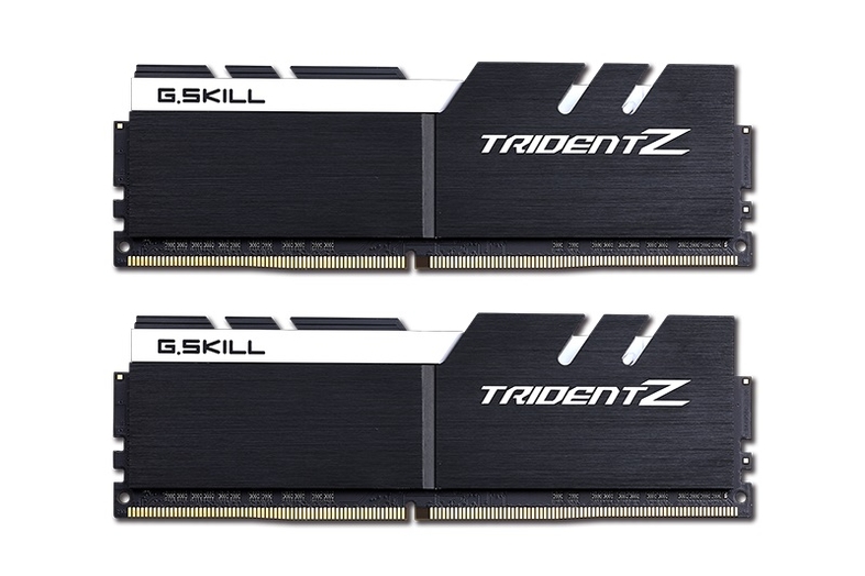 Модуль памяти DDR4 G.SKILL TRIDENT Z 16GB (2x8GB) 3200MHz CL16 (16-18-18-38) 1.35V / F4-3200C16D-16GTZKW / BLACK-WHITE