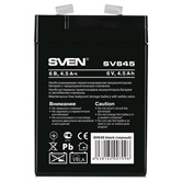 Аккумулятор Sven SV 645  6V 4.5Ah