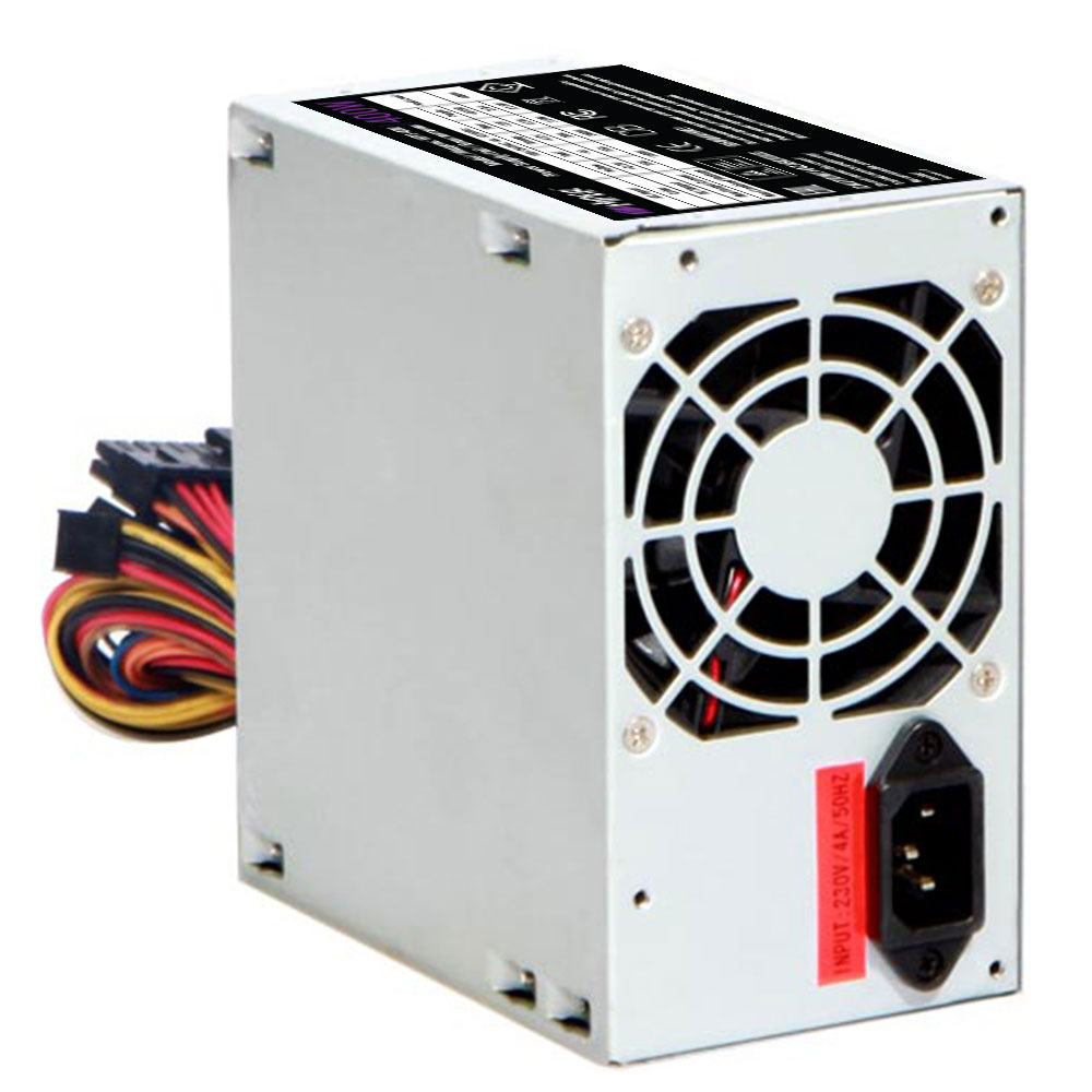 Блок питания HIPER HPT-400 (ATX 2.31, 400W, Passive PFC, 80mm fan, power cord) OEM