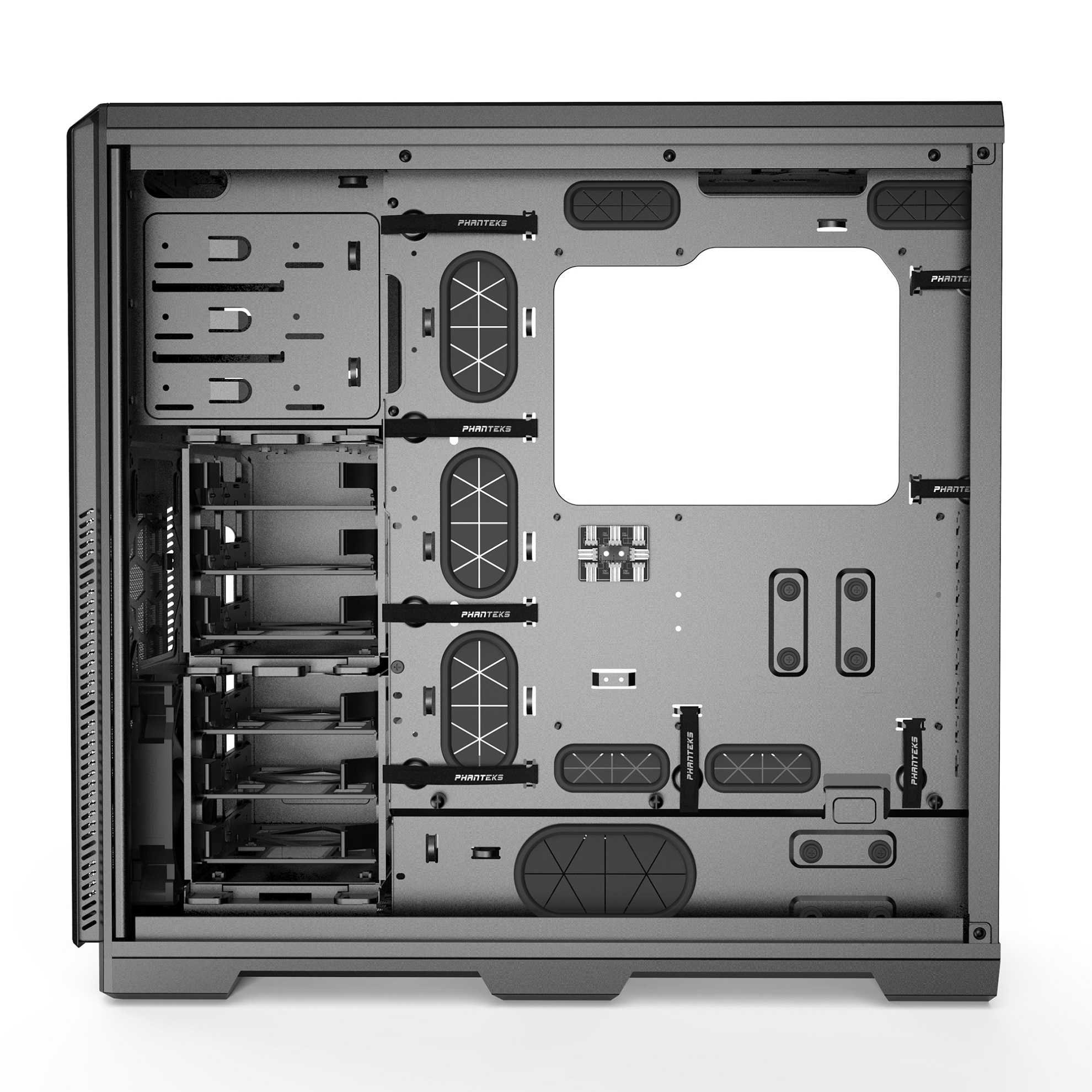 Корпус PHANTEKS Enthoo Pro Tempered Glass, Black, без БП, PWM Hub, Full-Tower / PH-ES614PTG_BK_RU